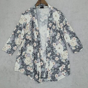 Torrid Floral Open Front Cardigan Size 1X  28PT
